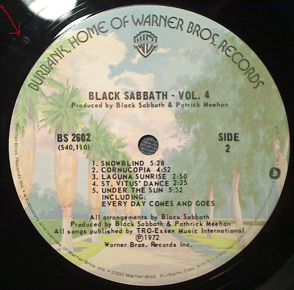 Black Sabbath : Black Sabbath - Vol. 4 (LP, Album, RE, Jac)