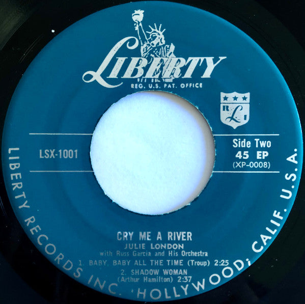 Julie London : Cry Me A River (7", EP, All)