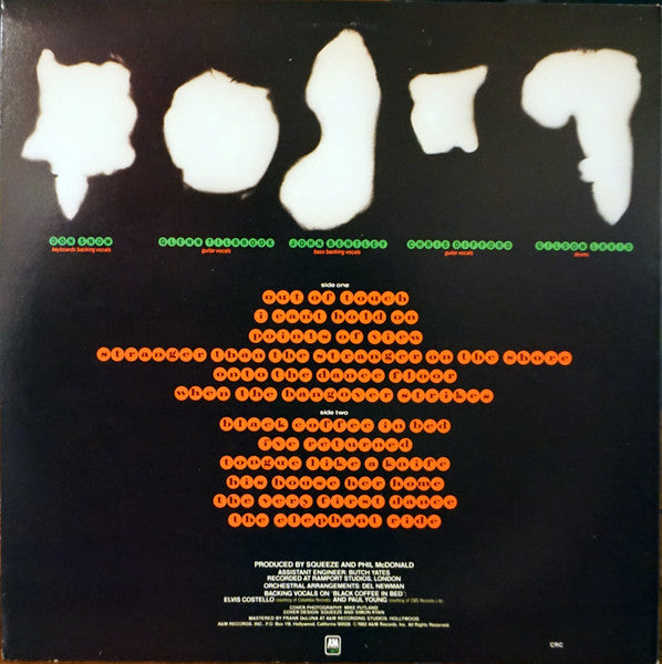 Squeeze (2) : Sweets From A Stranger (LP, Album, Club)