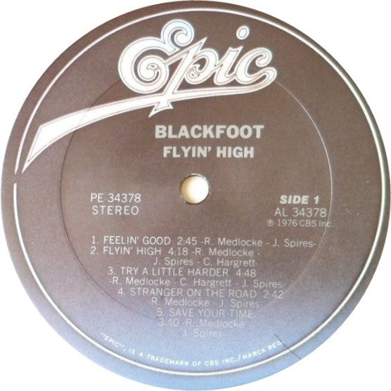 Blackfoot (3) : Flyin' High (LP, Album, RE)
