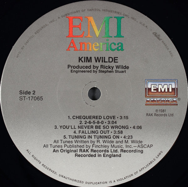 Kim Wilde : Kim Wilde (LP, Album, Win)