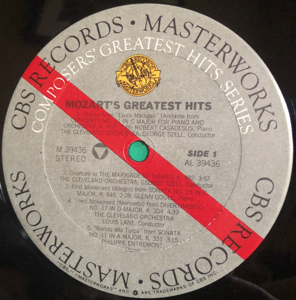 Mozart* : Mozart's Greatest Hits (LP, Comp)