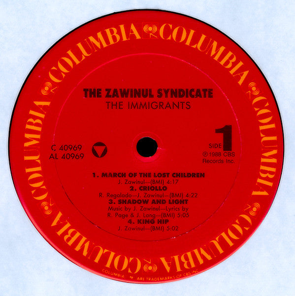 The Zawinul Syndicate : The Immigrants (LP, Album)