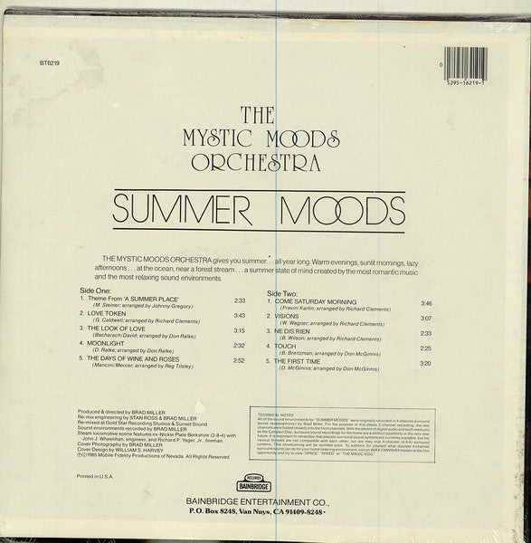 The Mystic Moods Orchestra : Summer Moods (LP, Mixed)