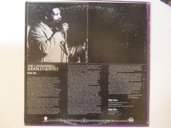 The Cannonball Adderley Quintet : Walk Tall (LP, Album, RE, Ora)