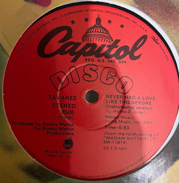 Tavares : Never Had A Love Like This Before (12")