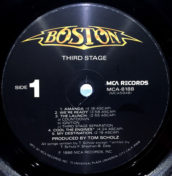 Boston : Third Stage (LP, Album, Glo)