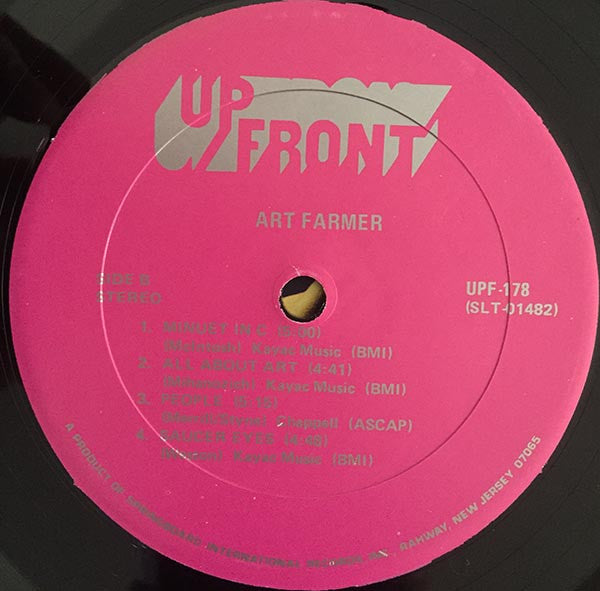 Art Farmer : Art Farmer (LP, Album, Pin)