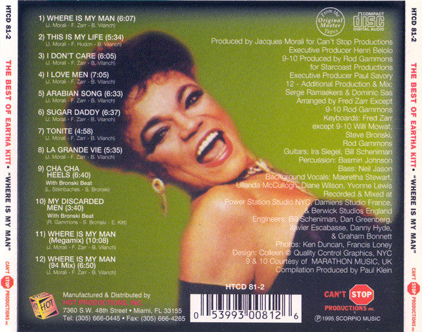 Eartha Kitt : The Best Of Eartha Kitt - Where Is My Man (CD, Comp)