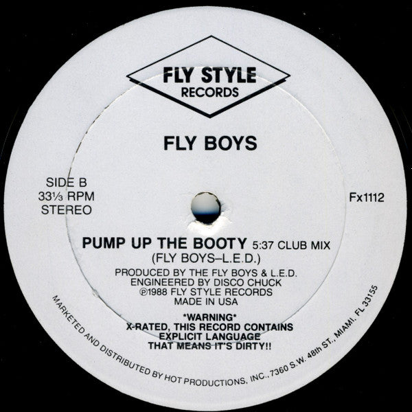 Fly Boys* : Pump Up The Booty (12")