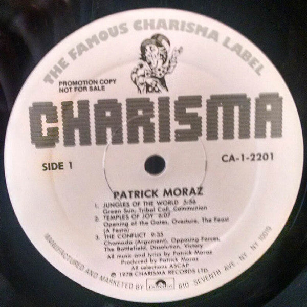 Patrick Moraz : Patrick Moraz (LP, Album, Promo)