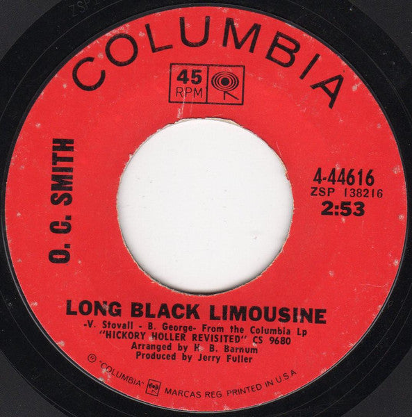 OC Smith : Little Green Apples / Long Black Limousine (7", Single, S/Edition, Styrene, Ter)