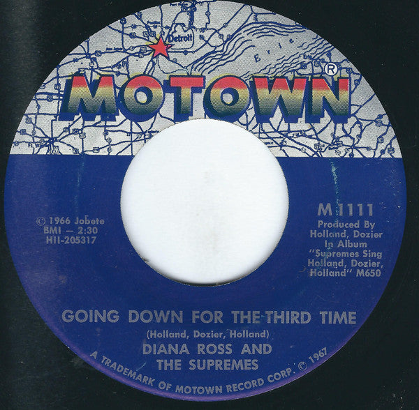 Diana Ross And The Supremes* : Reflections / Going Down For The Third Time (7", Single, Mono)
