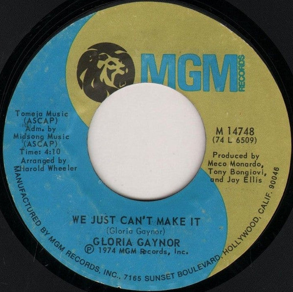 Gloria Gaynor : Never Can Say Goodbye (7", Single, Styrene, Ric)