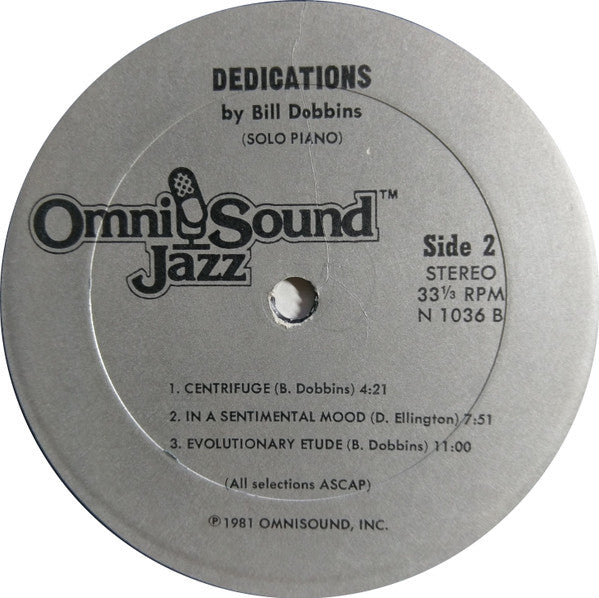 Bill Dobbins : Dedications (LP, Album)