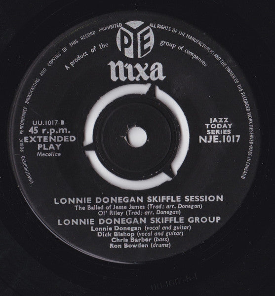 Lonnie Donegan Skiffle Group* : Skiffle Session (7", EP, 3 P)