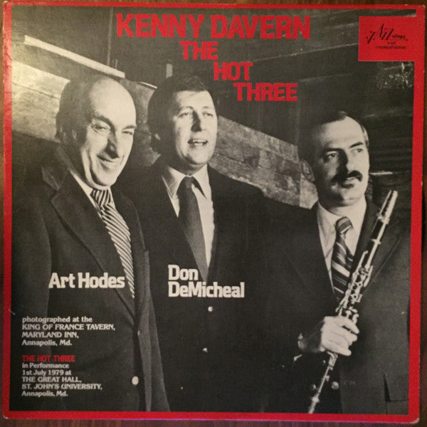 Kenny Davern : The Hot Three (LP, RE)