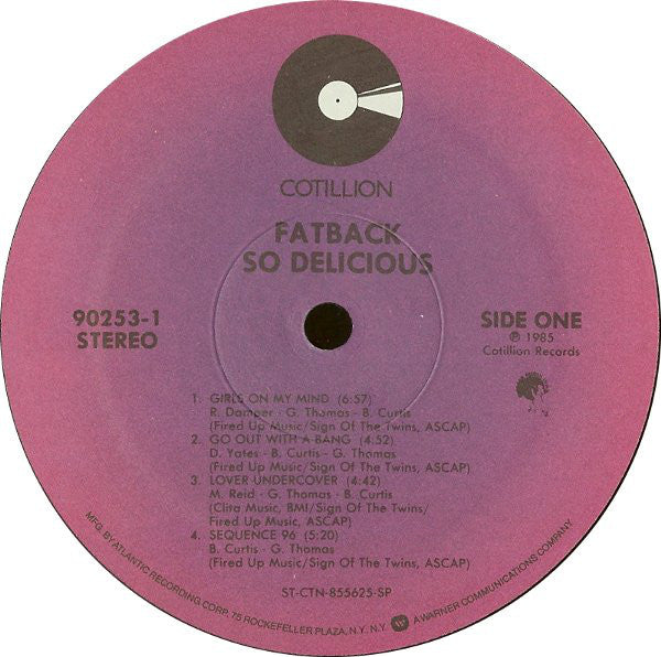 Fatback* : So Delicious (LP, Album, SRC)