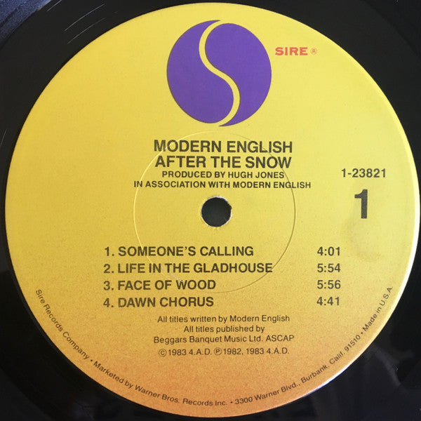 Modern English : After The Snow (LP, Album, Win)