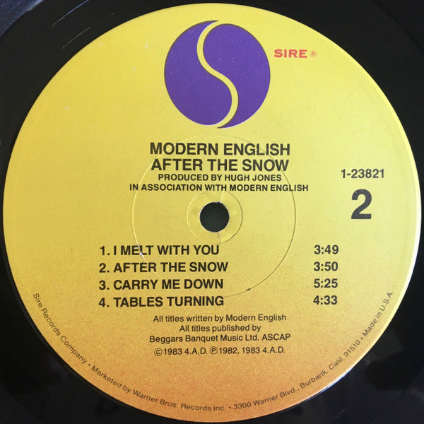 Modern English : After The Snow (LP, Album, Win)