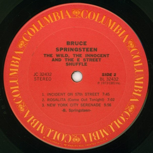 Bruce Springsteen : The Wild, The Innocent & The E Street Shuffle (LP, Album, RE, Pit)