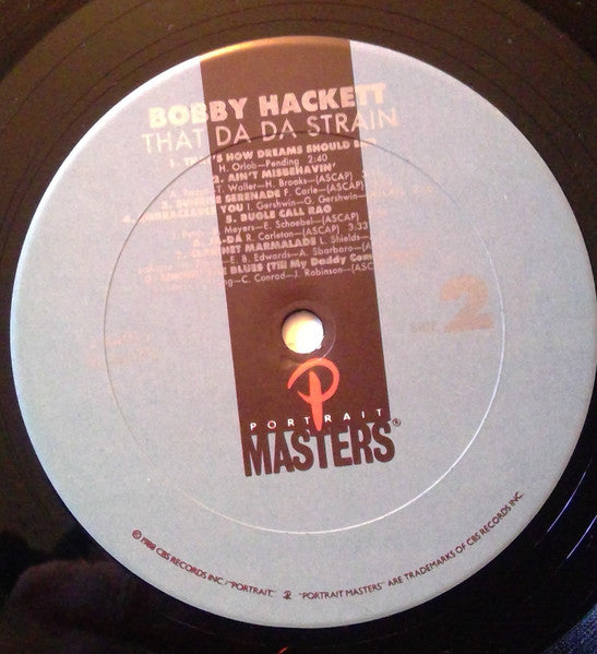 Bobby Hackett : That Da Da Strain (LP, Album)