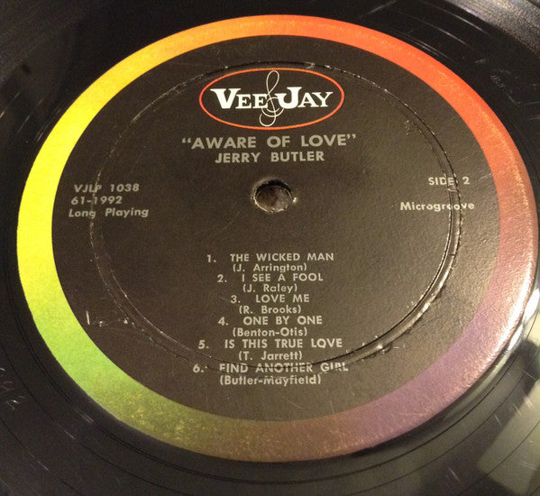 Jerry Butler : Aware Of Love (LP, Album, Mono)