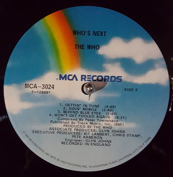 The Who : Who's Next (LP, Album, RE, Glo)