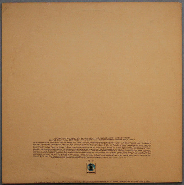 Joni Mitchell : Court And Spark (LP, Album, San)