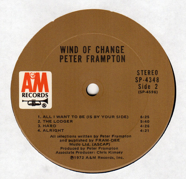 Peter Frampton : Wind Of Change (LP, Album, Ter)