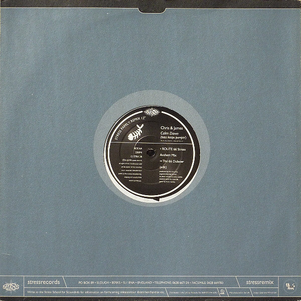 Chris & James : Calm Down (Bass Keeps Pumpin') (12", Single)