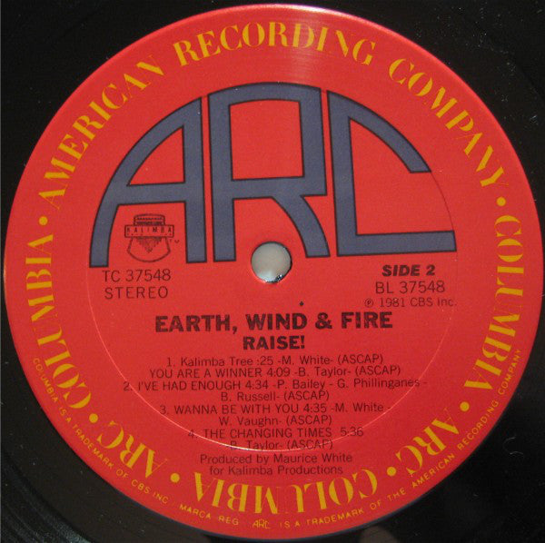 Earth, Wind & Fire : Raise! (LP, Album, Pit)