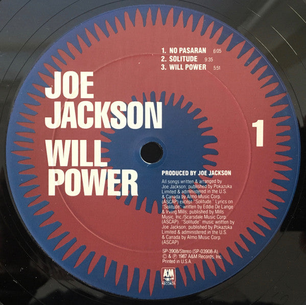 Joe Jackson : Will Power (LP, Album)