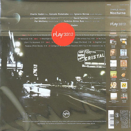 Charlie Haden : Nocturne (2xLP, Album, RE, RP, 180)