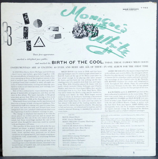 Miles Davis : Birth Of The Cool (LP, Comp, Mono)