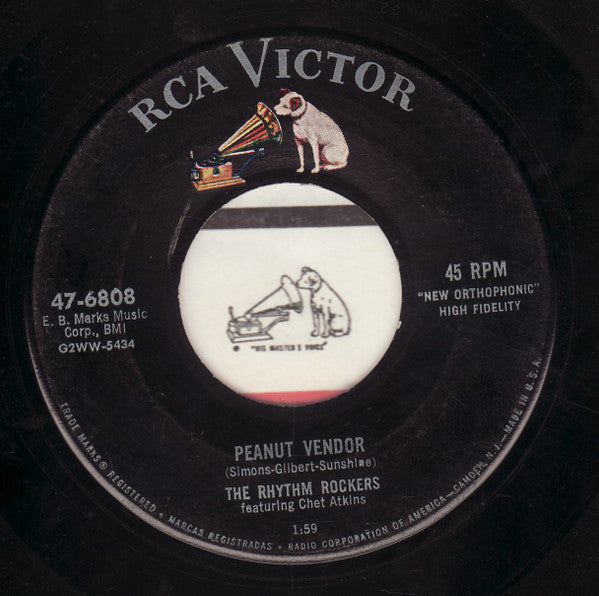 The Rhythm Rockers* Featuring Chet Atkins : Tricky / Peanut Vendor (7")