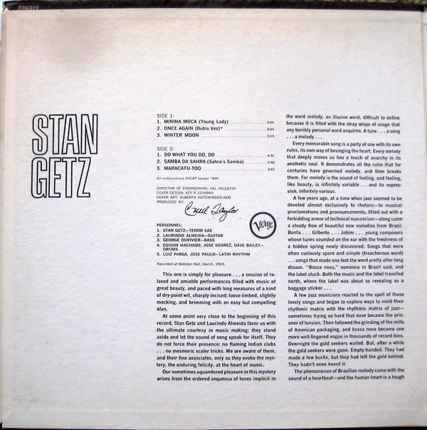 Stan Getz With Laurindo Almeida : Stan Getz With Guest Artist Laurindo Almeida (LP, Album, Mono)