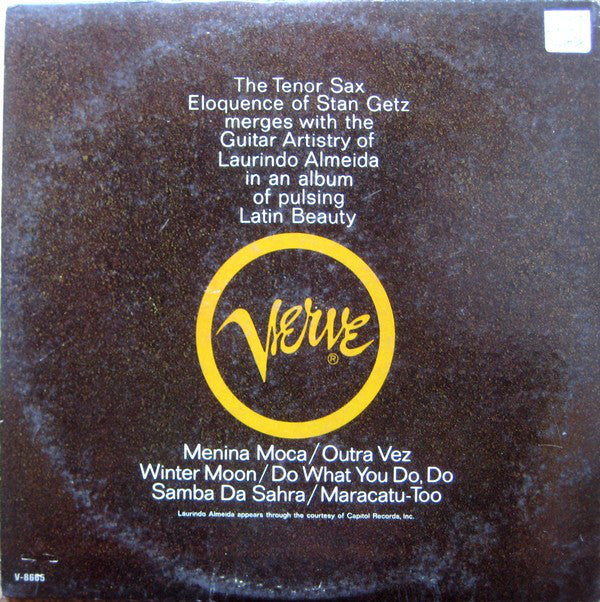 Stan Getz With Laurindo Almeida : Stan Getz With Guest Artist Laurindo Almeida (LP, Album, Mono)