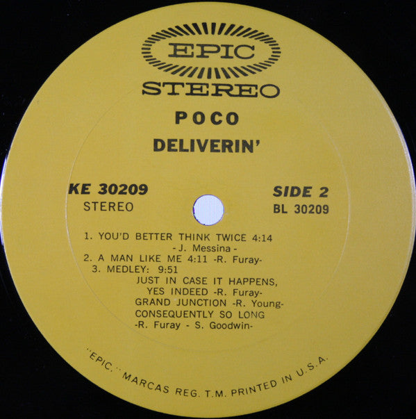Poco (3) : Deliverin' (LP, Album, Ter)