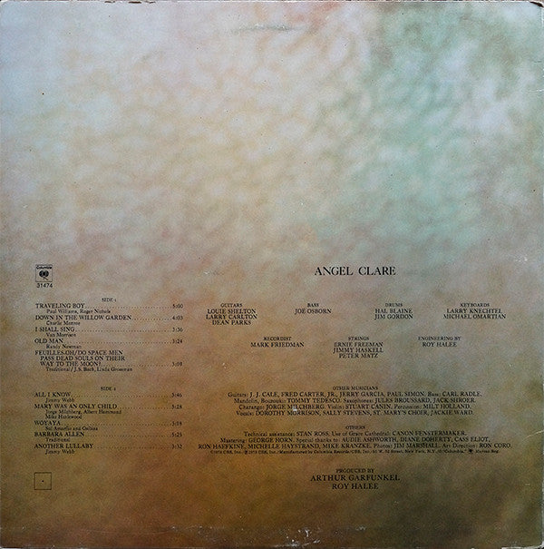 Art Garfunkel : Angel Clare (LP, Album, RE, Pit)