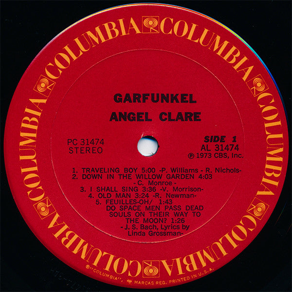Art Garfunkel : Angel Clare (LP, Album, RE, Pit)