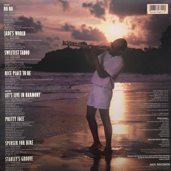 George Howard : A Nice Place To Be (LP, Album, Pin)