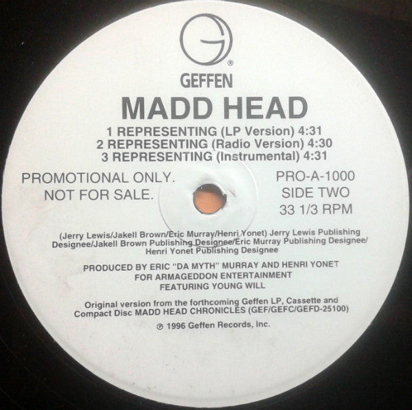 Madd Head : Tripp2nite (12", Promo)