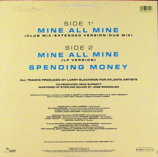 Ca$hflow : Mine All Mine (12")