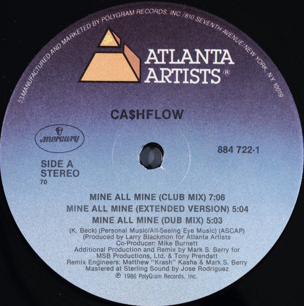 Ca$hflow : Mine All Mine (12")