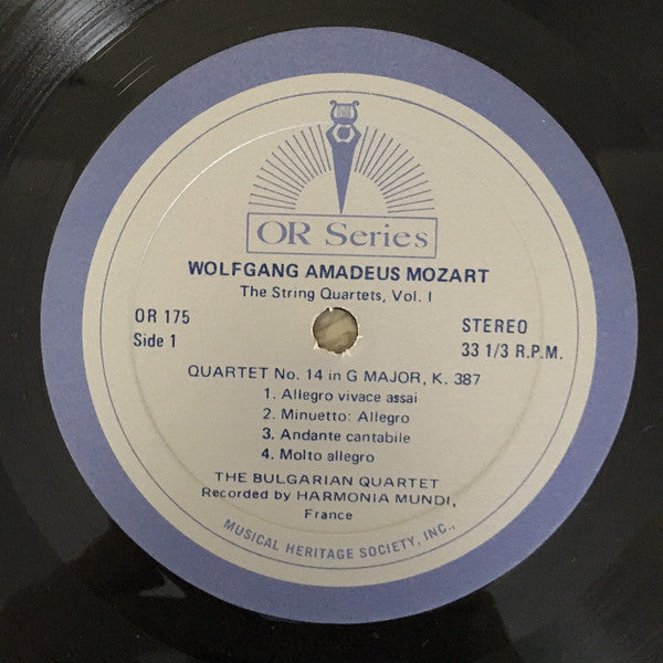 Wolfgang Amadeus Mozart, The Bulgarian Quartet*, Dimo Dimov (2), Alexandre Thomov, Dimitre Kosev, Dimitre Tchilikov : The String Quartets: Volume I (LP, Album)