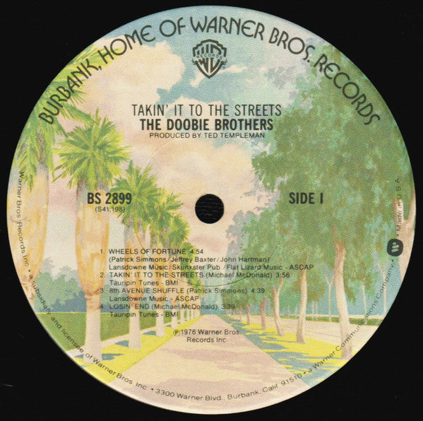The Doobie Brothers : Takin' It To The Streets (LP, Album, Jac)