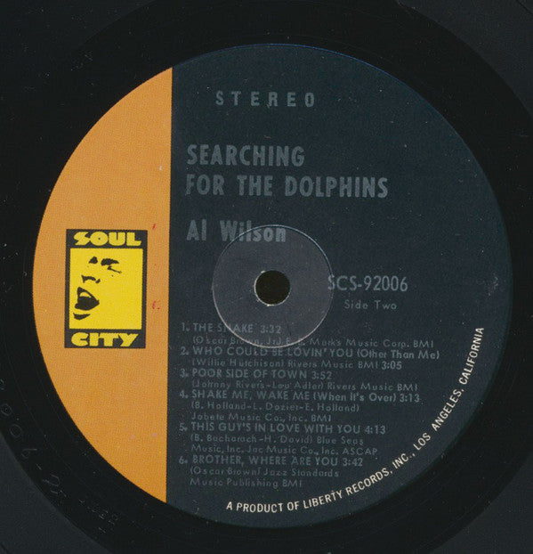 Al Wilson : Searching For The Dolphins (LP, Album, Ind)