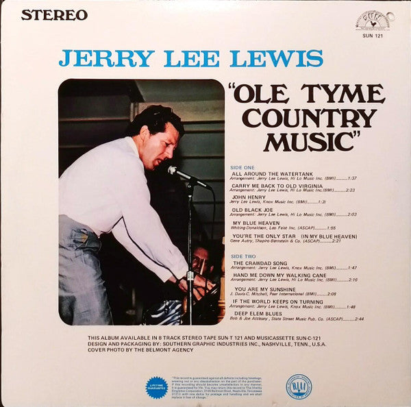 Jerry Lee Lewis : Ole Tyme Country Music (LP, Album)