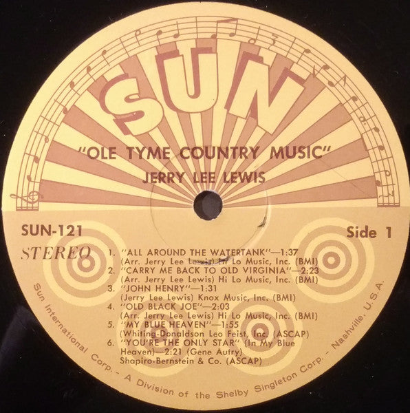 Jerry Lee Lewis : Ole Tyme Country Music (LP, Album)